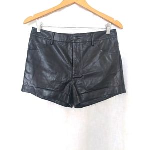 Faux Leather Shorts